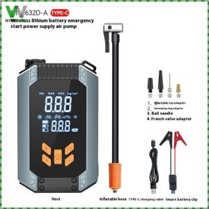 Tire Inflator with Jump Starter Electric Air Pump Cordless Air Pump for Cars