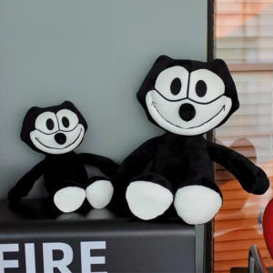30-45cm Retro Felix Cat Plush Toy Cartoon Black Cat Cute Cartoon Pillow Sofa Cushion Office Pillow Doll Brithday Christmas Gift2026