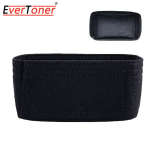 EverToner Make Up Bag Suitable for LE PLIAGE COLLECTION Box Bag Liner Cosmetic Bag Black Felt Cloth Insert Bag Organizer Travel Storage Bags Organizer