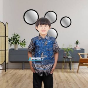 Batik Couple Ayah Anak Laki-Laki Kekinian Motif Godong gedang Kemeja Batik Ayah Dan Anak Laki-Laki Lengan Panjang Batik putra toejo