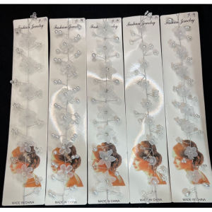 Headpiece Hiasan Rambut Hiasan Hijab mutiara bunga