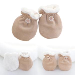 Trẻ sơ sinh chống lấy găng tay ấm cúng lông cừu trẻ mới biết đi Làm Ấm Tay chống trầy xước trẻ sơ sinh găng tay cho 0-3 tuổi trẻ mới biết đi