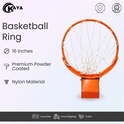 KAYA Basketball Ring Basketball Hoops 10/12/14/15/16/18 INCHES with Spring (Heavy Duty)
