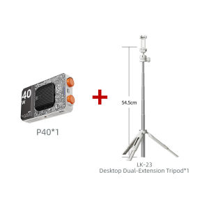Leekai P40 Pocket Light 40W LED Light Studio light for live streaming can be mounted on a camera used for photography and video shooting portable size.