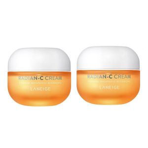 [100% Original] LANEIGE Radian-C Cream 10ml*2ea | Vitamin C Brightening Cream with Vitamin E & Madecassoside | Antioxidant Glow Moisturizer for Dark Spots & Uneven Skin Tone