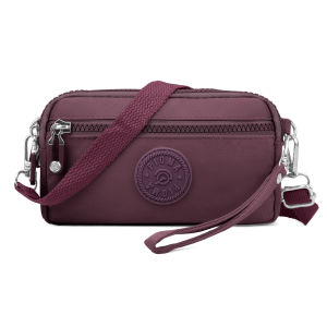 OMIPABAGS PIOMA EVELINE DOMPET HP 4 RES SELEMPANG WANITA 4 RUANG IMPORT / DOMPET NYLON