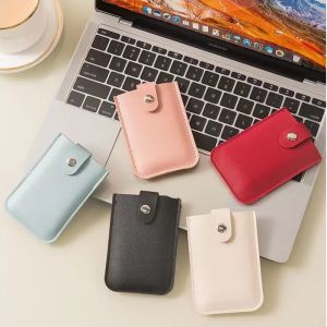 Pull Out Credit Card Holder Wallet 5 Slots Portable Slim Holder For Women Men Lightweight Pocket Wallet Organizer Case