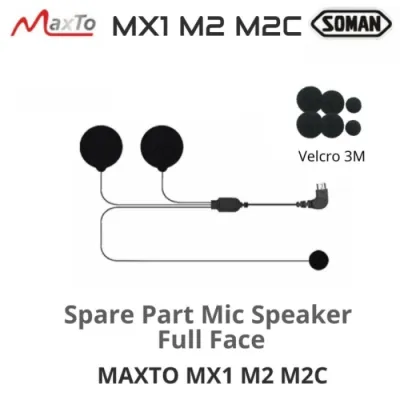 Moxer Maxto M2 Bluetooth Intercom Helm Soman M2 Mic Speaker Full Face Part