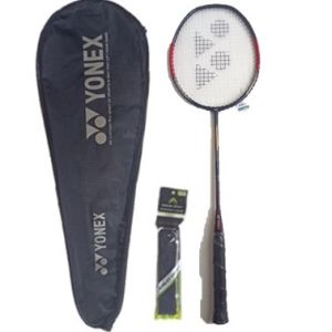 Paket Lengkap Raket Badminton YONEX ASLI - Bulutangkis Model Terusan 2 Pcs + 1 Tas + 1 Slop Shuttlecock Isi 12 Kok + GRIP HANDUK