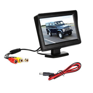 MQQHOMEE จอมองหลังรถยนต์ TFT LCD 4.3 นิ้ว รถ กล้องมองหลังสำรองย้อนกลับที่จอดรถ Car Car View
