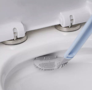 [SG STOCK] Toilet Brush Creative Golf Brush Head Silicone Toilet Brush Powerful Decontamination No Dead Ends Cleaning Tool For Toilet
