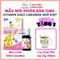 [Quà Tự Chọn] LineaBon D3K2 - Vitamin giúp bé tăng chiều cao, hỗ trợ trẻ thấp còi, bổ sung canxi giúp xương chắc khoẻ. 