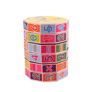 Kids Math Mathematics Cylindrical Digital Rubiks Cube Montessori Educational Toy Puzzles for Kids