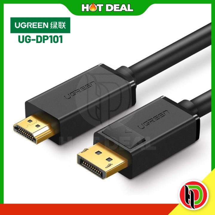 Hotdeal 2M 3M Ugreen DP Male to HDMI Male Cable (Black