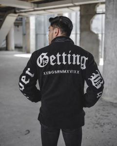 Jaket sherpa black full bulu Jaket pria distro premium BGSR Jacket serva full bordier Mantel Musim Dingin Terbaru