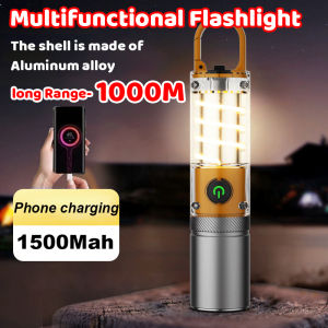 Flashlight Rechargeable Waterproof Aluminium Alloy High-brightness Flashlight Original Rechargeable Flash Light Heavy Duty