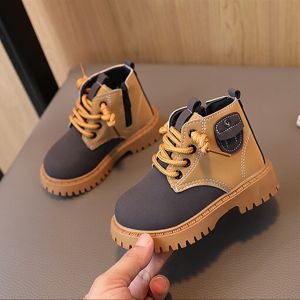 Katerina Fashion Korean Ankle Zipper Boots Shoes Kids For Girl #716