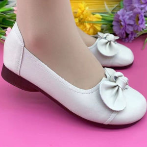 Free Shipping Bow-Knot Lightweight Shallow-Toe Flats For Women 2026 Autumn New Collection Soft-Soled Soft-Faced Comfortable And Casual Mom Shoes Slip-On Shoes