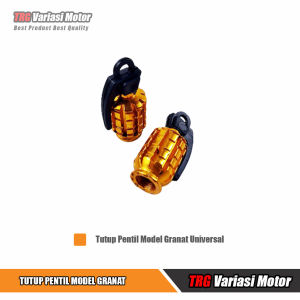Tutup Pentil Model Granat TRG Universal Satu Set Isi 2 Pcs Untuk Melindungi Pentil Ban Motor Mobil dan Sepeda