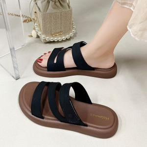 [Free Shipping] Thick-Soled Sandals For Women Fashionable Flat-Soled Slippers For Summer Suitable For Outdoor Wear Casual And Non-Slip Beach Sandals For Women