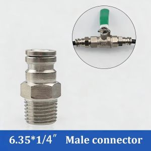 OUREAL Kết nối nhanh Khớp nối ống trượt khóa 1/4” Chống rò rỉ Ống đường kính ngoài 6.35mm Phụ kiện nối ống Phụ kiện ống Đầu nối chữ T Đầu nối ống Hệ thống phun sương làm mát sân vườn