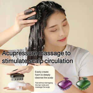 JMY Wet And Dry Silicone Scalp Massager For Home Use Daily Care Soft And Durable Hair Washing Tool Improves Blood Circulation And Cleanses Scalp