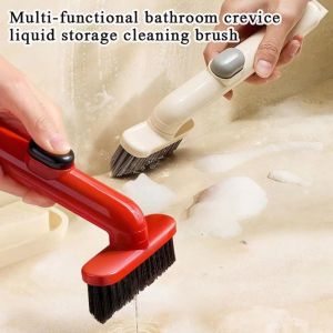 LFPLYQ with Liquid Tank Crevice Cleaning Brush Multifunctional No Dead Angles Kitchen Gap Cleaner Durable Hard Bristle Floor Scrubber Bathroom