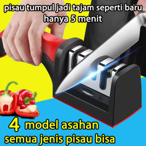 Alat Pengasah Pisau & Gunting 4in1 Serbaguna Alat Pengasah Penajam Pisau Serbaguna/Asahan Pisau / Asah pisau Stainless steel / pengasah gunting pisau / Asah pisau /Alat Asah Pisau Dapur/Alat Pengasah Pisau Triple Head/pengasah pisau/COD