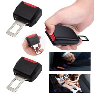 MIRELAE 2Pcs ABS Car Seat Belt Extender Black Thick Seat Belt Buckle Extender  Easy Installation Seatbelt Extender Car Interior