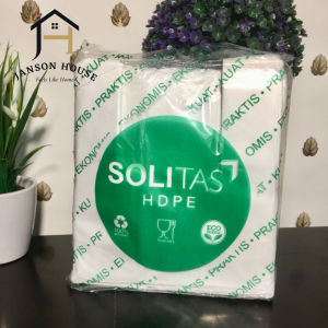 Kantong Plastik Kresek Putih Tebal Ukuran 15 x 33 cm Isi 50 Lembar