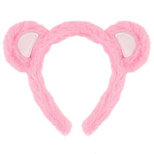 Soft Furry Bear Ears Hairband Elastic Headbands For Kids Adults Lightweight Hair Decors Daily Travel Or Celebration