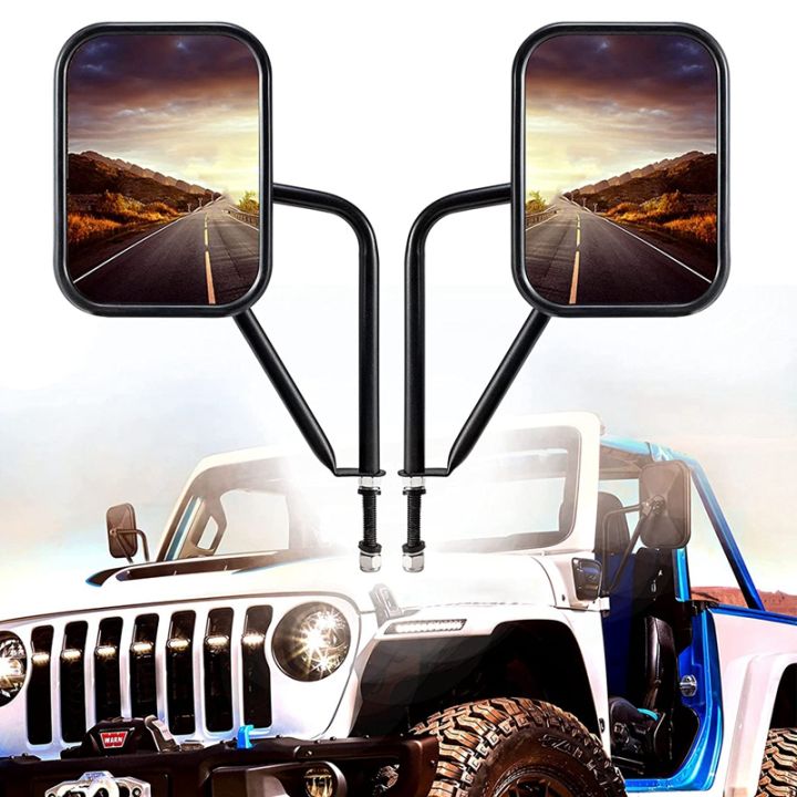 Doors Off Mirrors for Jeep Wrangler CJ YJ TJ JK JL & Unlimited, Wider ...