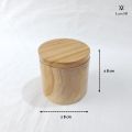 LusioSB Tempat Garam Bumbu Dapur Kayu Jati Kotak Garam Gula Merica. 