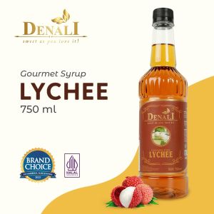 Syrup Denali Rasa LYCHEE 750 ml Premium Sirup Leci Flavoured Minuman Bartender Kopi Dll