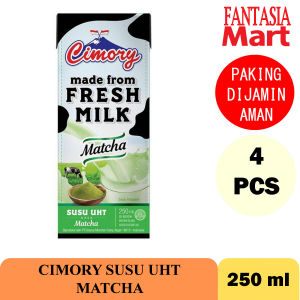 CIMORY SUSU UHT 250 ML MATCHA PACK ISI 4 PCS FANTASIA DENGAN PAKING AMAN