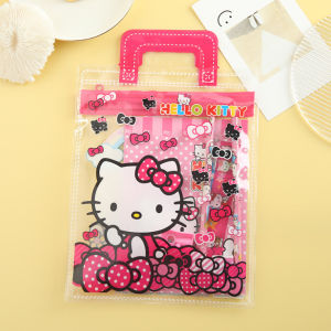 Bayar Di Tempat - Set Alat Tulis 6 in 1 / Stationery Set Motif Karakter / Set Mini Pouch Bag