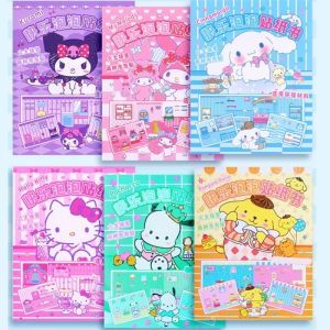 หนังสือสติกเกอร์ ลายการ์ตูน Sanrio Quiet Book Bubble Kuromi My Melody ของเล่นสําหรับเด็ก
