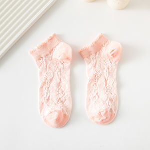 MGKS71 Kaos Kaki Pendek Wanita Semata Kaki Bahan Cotton Fashion Girl Socks Motif Polos