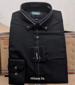 R-ONE REGULER Kemeja kerah lis kombinasi besic formal alisan / kemeja pria slimfit lengan panjang / baju atasan pria dewasa / kemja kantor pria jumdo termurah Kemeja Pria Formal R-ONE Slim Fit Lengan Panjang Kerah List Polos