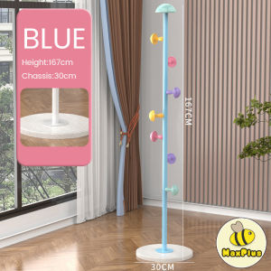 MaxPlus Coat Rack Metal Clothes Rack Cute Mushroom Colourful Hanger Multiple Hook Bedroom Drying Rack