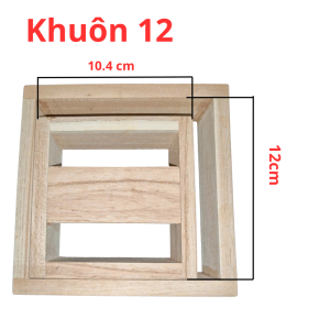 Khuôn bánh chưng thông minh gỗ xoan - size 12cm đến size 16cm - Khuôn bánh chưng đẹp - Phụ kiện hỗ trợ gói bánh chưng
