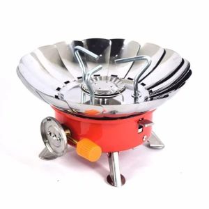 KOMPOR CAMPING WINDPROOF MAWAR K-203 TAHAN ANGIN ALAT MASAK GUNUNG