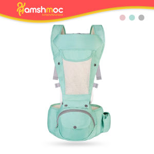 HamshMoc 0-36 Months Multifunctional 3 In 1 Baby Carrier Breathable Ergonomic Comfortable Hip Seat Infant Sling Backpack Detachable Safety for Toddler Outdoor Travel