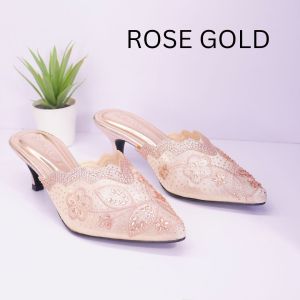 Sandal Sepatu Pesta Kondangan Wanita Elegan Mewah Sendal Kekinian Terbaru Pernikahan EDR28002