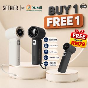 [ BUY 1 FREE 1] SOTHING Power Bank Handheld Fan-Engine Power DSHJ-S-2424