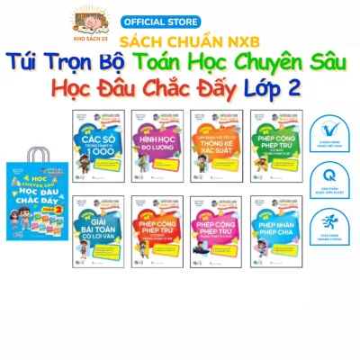 Sách - [Lớp 2] - (Bộ 8 quyển): Trọn bộ Toán lớp 2 - Học Chuyên Sâu Học Đâu Chắc Đấy Toán 2