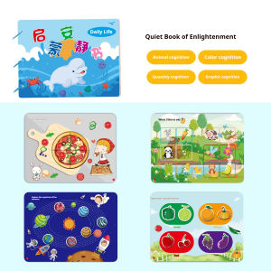 Baby Busy Book Montessori Puzzle Toy Childrens Enlightenment Quiet Book