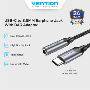 Vention Kabel USB Type C to 3.5mm Jack Adapter Converter USB C to AUX - BGM