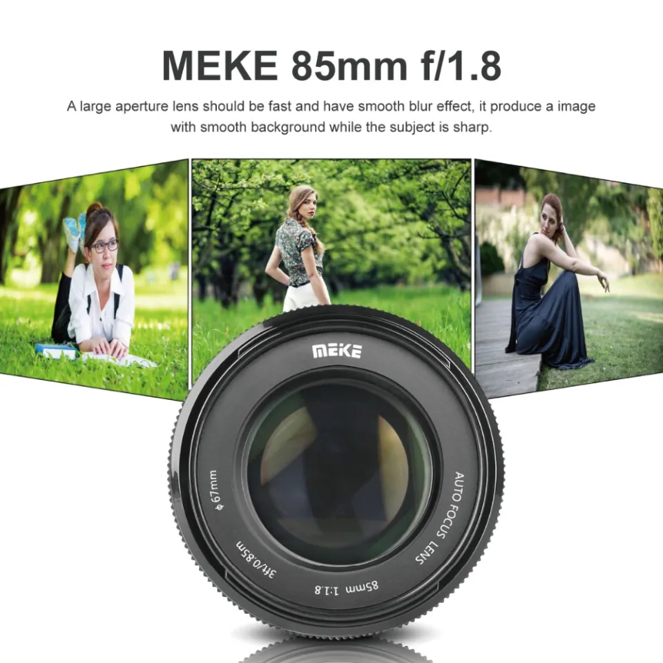 Meike 85Mm Full Frame Auto Focus SLR Lens For Canon EF Nikon F Mount  Cameras Like 60D 70D 600D T5 D500 D610 D750 D780 D800