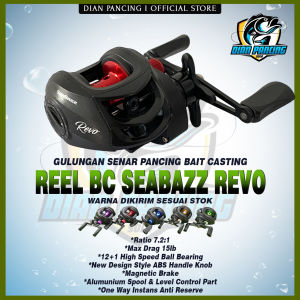 Reel Baitcasting Harga Murah Allumunium Spool Spesialis Casting Ikan Predator One Way Anti Reverse